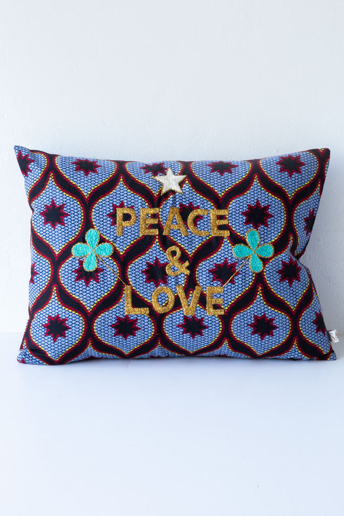 Peace & Love Starburst Cushion