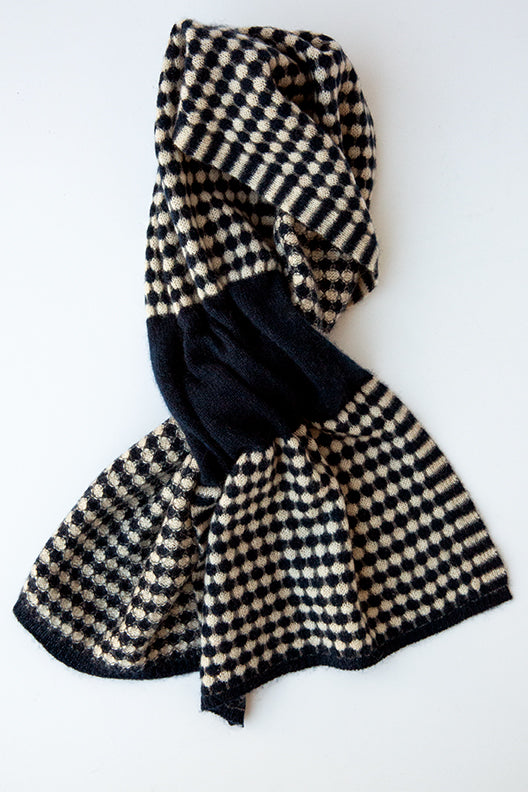 Cashmere Keyhole Dot Scarf