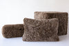 Sheepskin Square Pouf