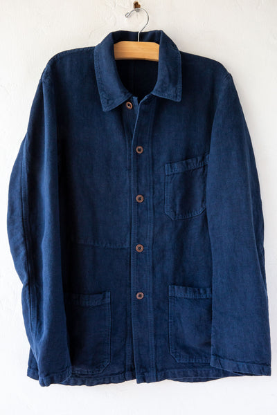 ジャケット・アウター ARMEN LINEN HERRINBONE WORK COAT Work Jacket (Chocolate Wool Linen Herringbone) - Stoffa