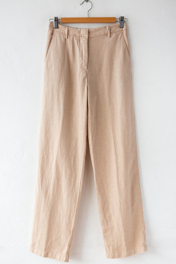 Linen Blend Straight Leg