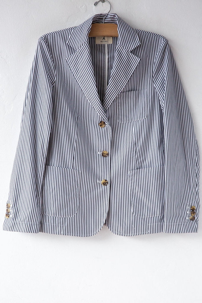 Poplin Stripe Blazer