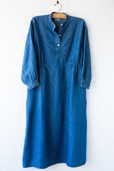 lost ink denim dress Denim Flare Dress by LOST INK
