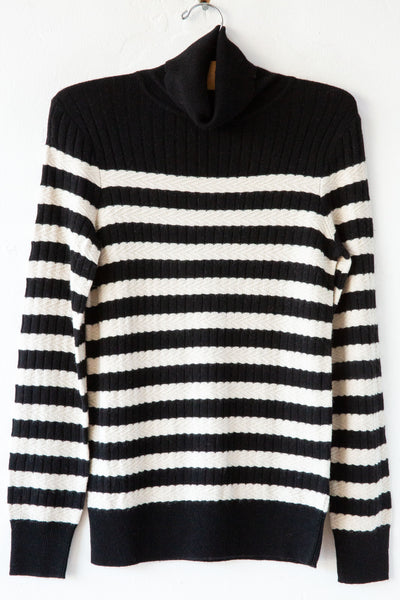 トップス Striped Turtleneck Knit Pullover Morrissey Stripe Turtleneck – Lost & Found