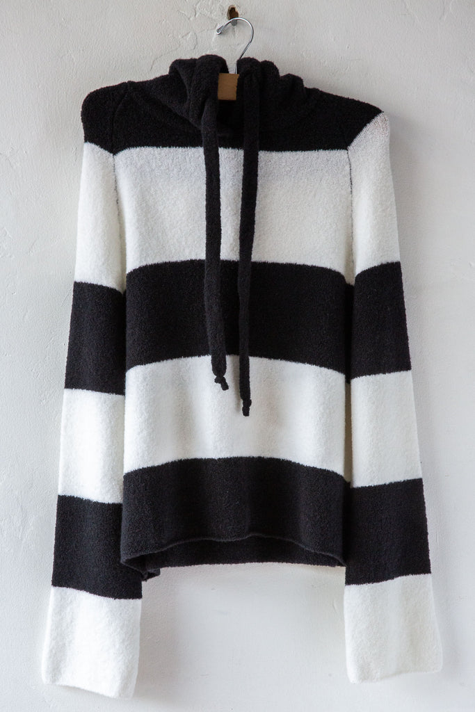 Teddy Stripe Hoodie