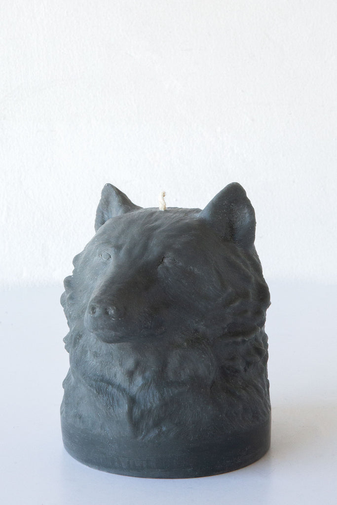 Wolf Head Candle