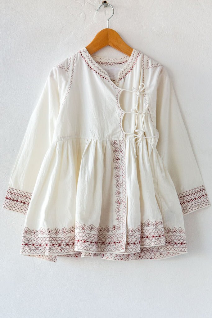 Embroider Wrap Dress