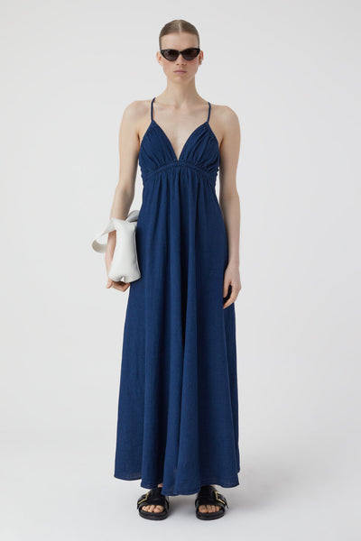 denim spaghetti strap maxi dress Denim Strap Maxi Dress – Lost & Found