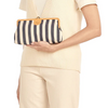 Classic Stripe Clutch