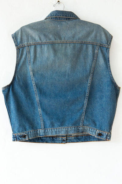 インカネーション 25SS DENIM PEAKED LAPEL VEST STUDDED DENIM VEST – AFB