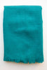 Wool Fringe Throw Turquoise