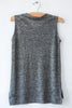 lost & found heather grey linen sleeveless tee