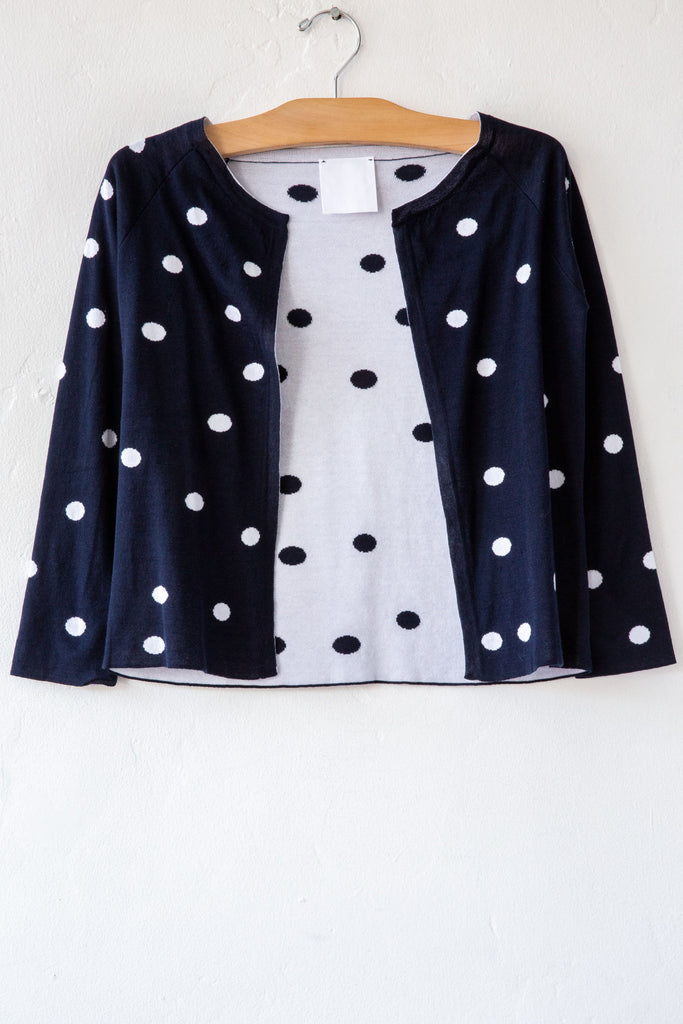 MJ Watson Navy Bubble Cardigan