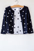 MJ Watson Navy Bubble Cardigan