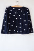 MJ Watson Navy Bubble Cardigan