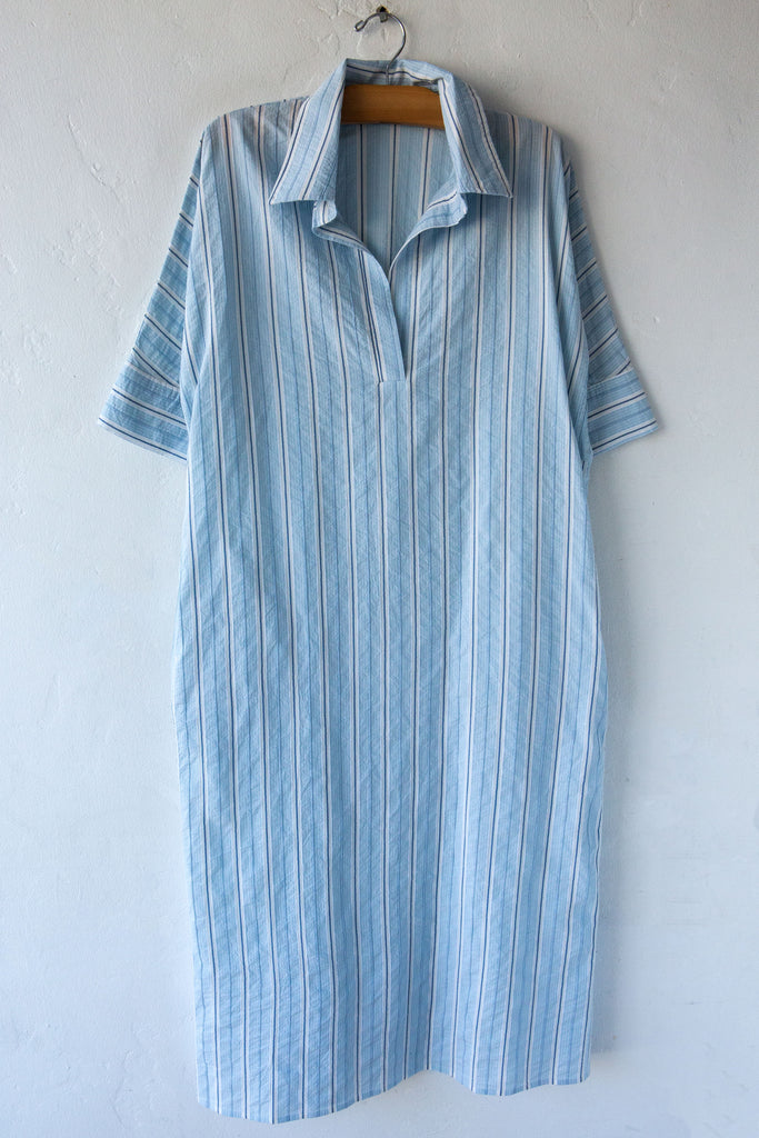 Stripe S/S Midi Dress