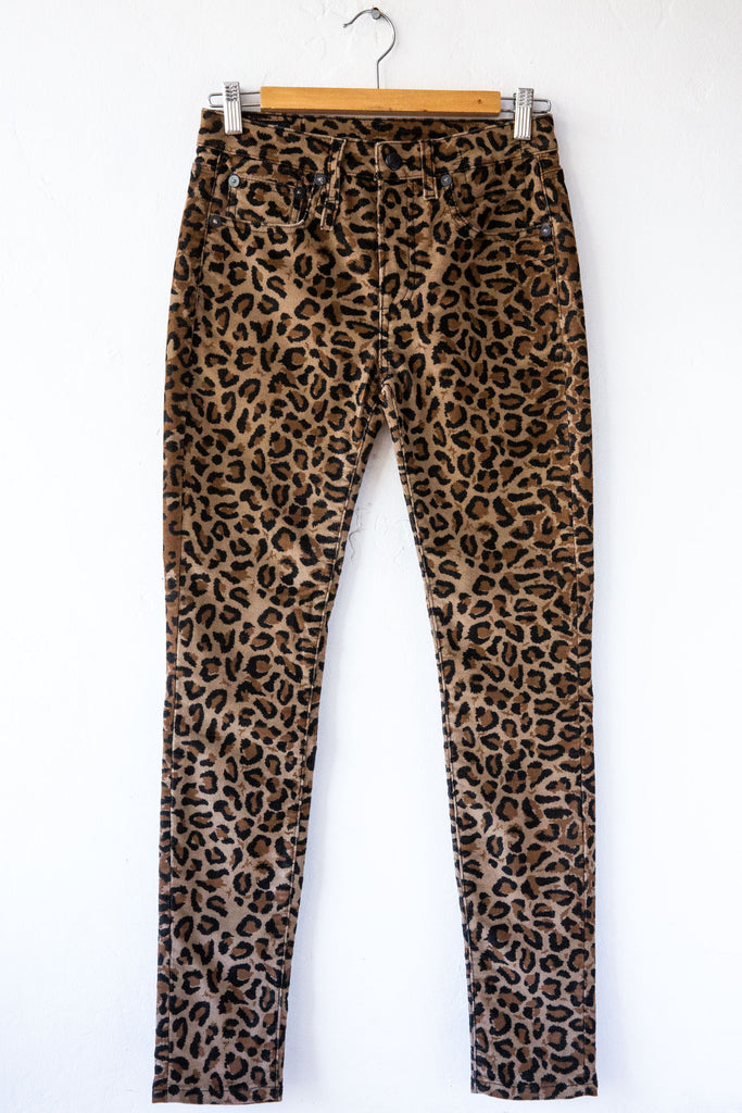 R13 Tan Leopard Alison Skinny