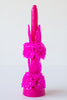 Magenta Double Floral Candle
