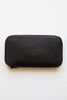 il bisonte black zip around baratti wallet