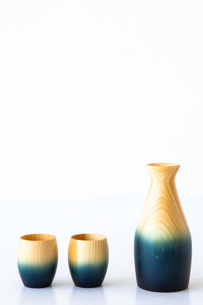 Hinoki Sake set