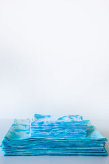 Blessed White/Blue  Shibori Canvas Placemats