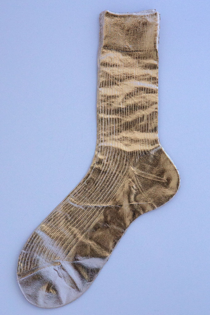 Ribbed Laminate Socks