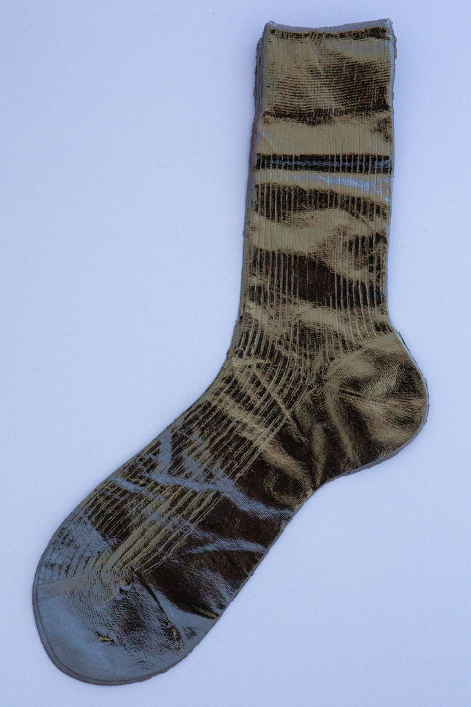 Ribbed Laminate Socks
