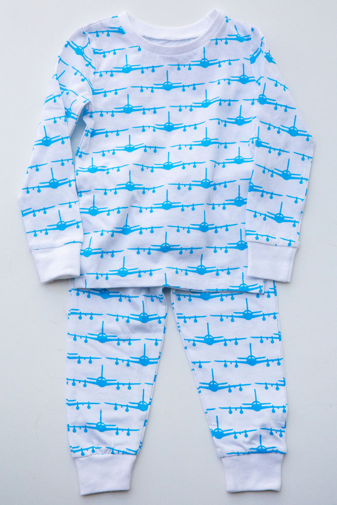 Eight Thousand Miles Airplane Pajama Set