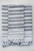 khadi & co white/charcoal danish towels