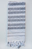 khadi & co white/charcoal danish towels