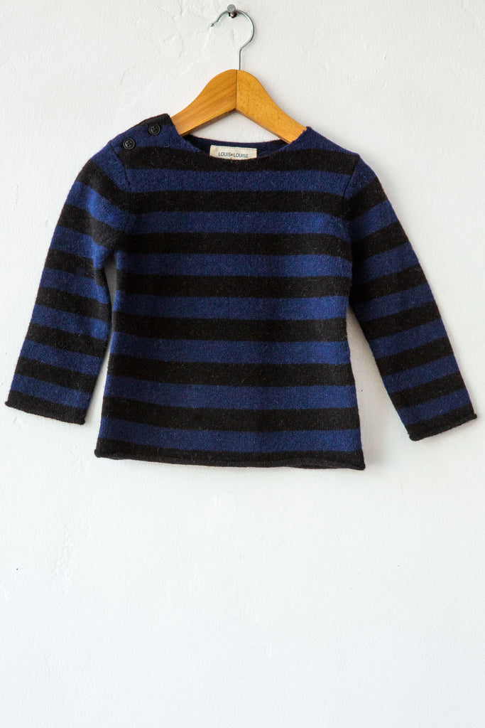 louis louise navy/black stripe bobby sweater