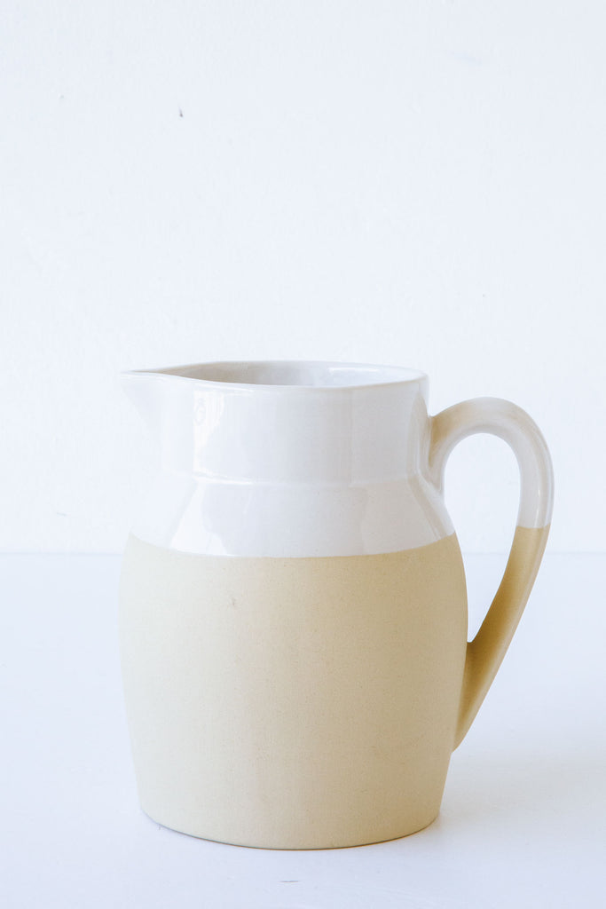 Handled Pitcher White