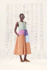 Block Print Stripe Dress