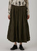 Cotton Satin Flare Skirt