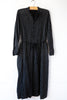 Dobby Stripe Shirring Dress