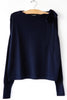 Boatneck Tie Sweater