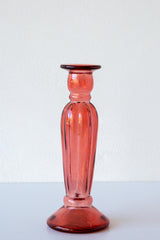 Fluted Glass Candlestick