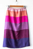 Wide Stripe Slip Skirt