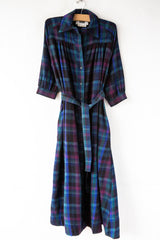 Check Wool Dress