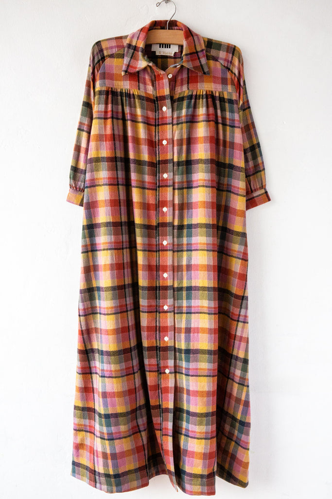 Check Wool Dress
