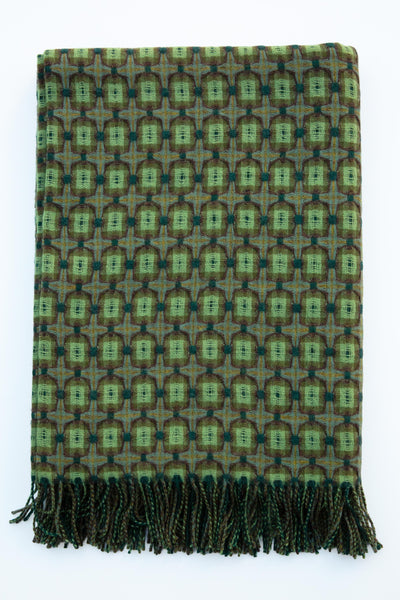 Paulette Rollo Basket Weave Throw Paulette Rollo, Pine