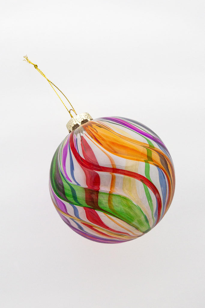 Swirled Ball Ornament
