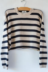 Crop Stripe Sweater