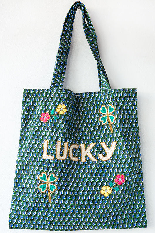 Lucky Peacock Tote