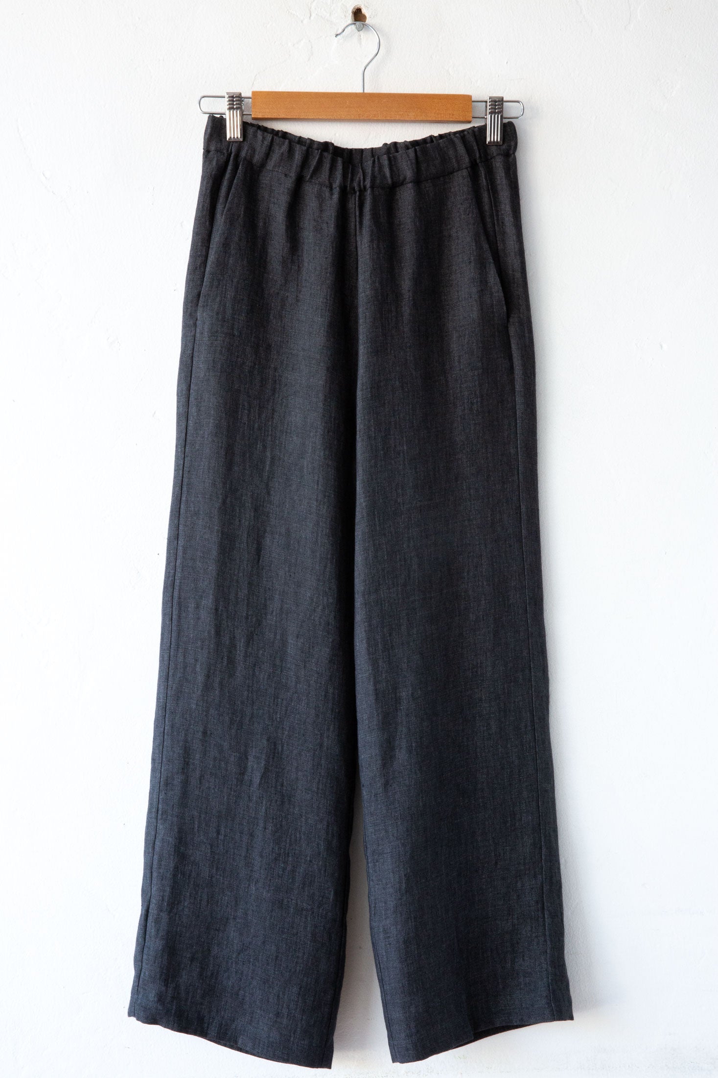 【BAON】[unisex] Laran Linen Banding Wide Pants Oversized Linen Pants – Not So Ape
