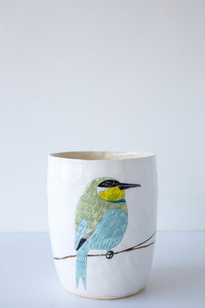 Bird Vase Small-White