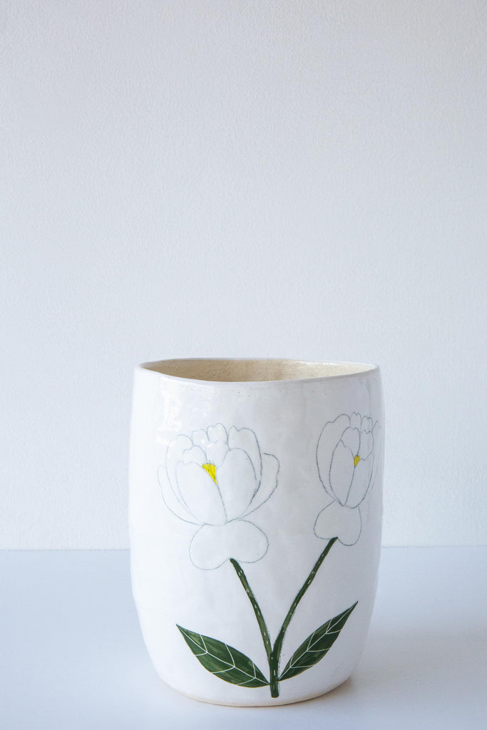 Flowers Vase Small-White