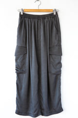 Cupro Cargo Skirt