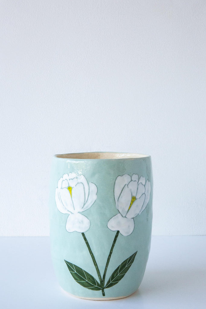 Flowers Vase Small-Teal