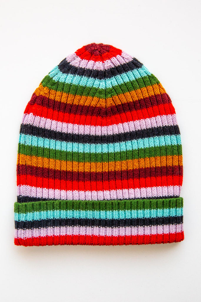 Rib Stripe Beanie